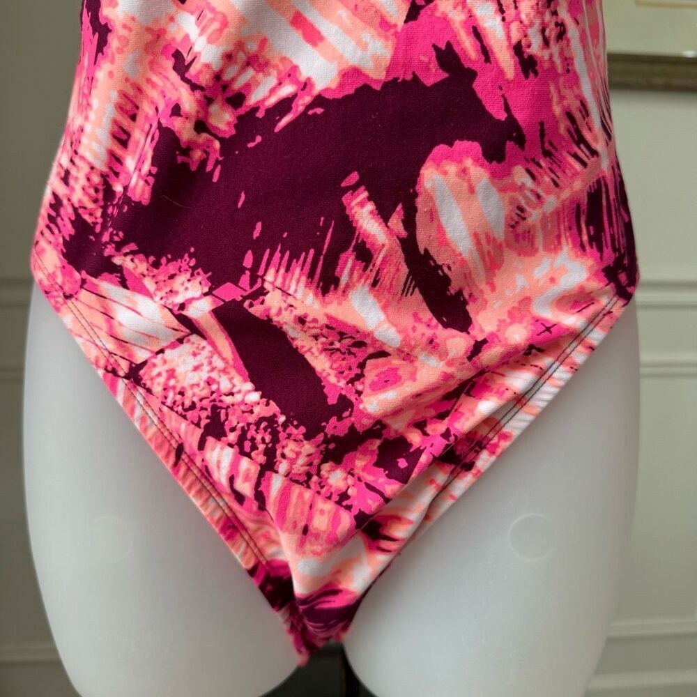 Nike Swim Solar Canopy Classic Tank Swimsuit Bordeaux 8 - Picture 3 of 9